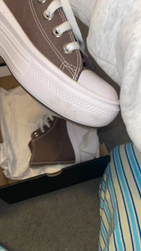 Converse High-Top Platform Sneakers Brown - Image 2