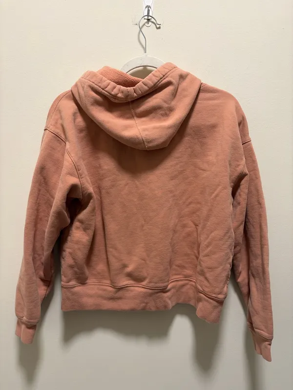 Girlfriend Collective 50/50 Pullover Hoodie in Blush Size Small - Image 4