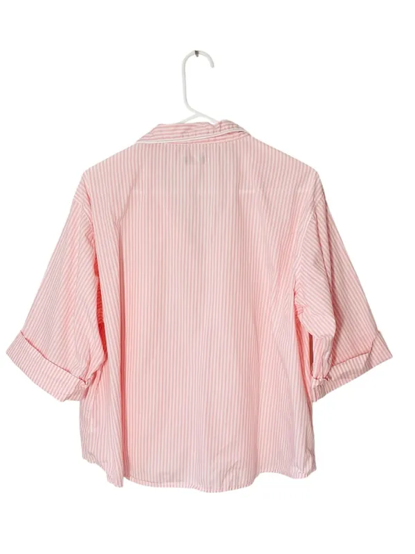 MISS ELAINE Two Piece Pajama Set Pink Size XL - Image 4