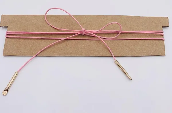 Barbie Bubblegum Pink Long String Wrap Around Tie Choker Necklace - Image 3