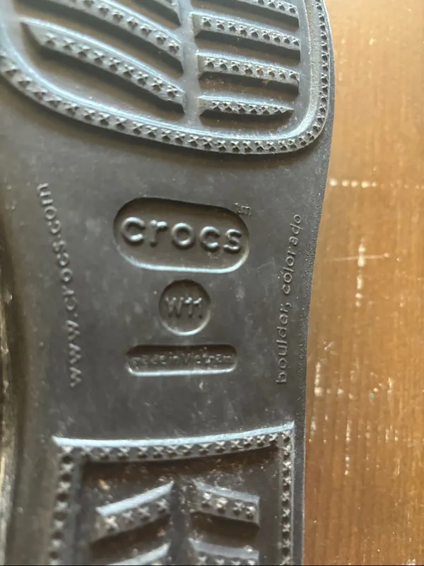 CROCS Black Dual-Strap Comfort Slides - Image 3