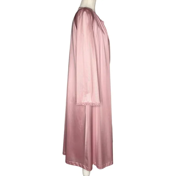 Vanity Fair Small 2 Pc Set Gown Duster Robe Vintage Made In USA Tricot Nylon‎ - Image 5