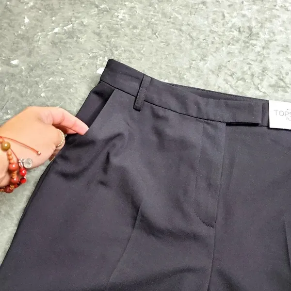 Topshop Black‎ Flare Slacks - Image 3