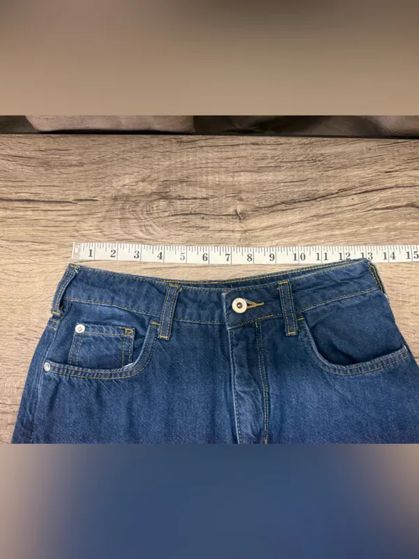 Anthropologie dark wash wide leg jeans size 26 - Image 4