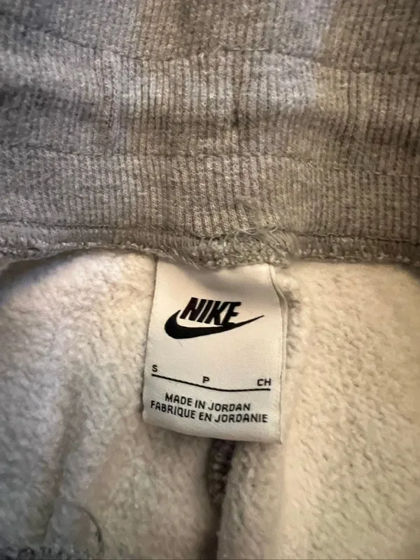 Nike Heathered Gray Phoenix Fleece High Waisted Oversized Sweatpants Small - Image 4