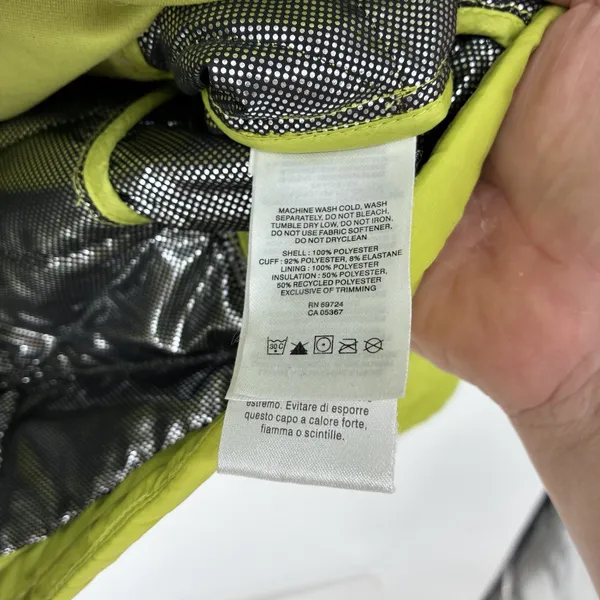 Columbia Omni-Heat Quilted Puffer Jacket Chartreuse Green Full Zip Women's S - Image 5