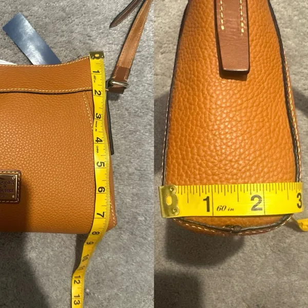 Dooney & Bourke Small Cassidy Crossbody Pebbled Leather Brown Chic Minimalist - Image 14