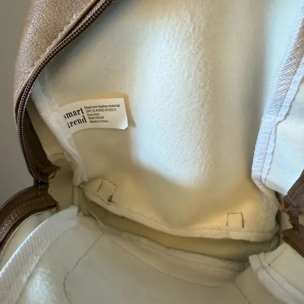 Quilted Faux Leather Mini Backpack - Image 2