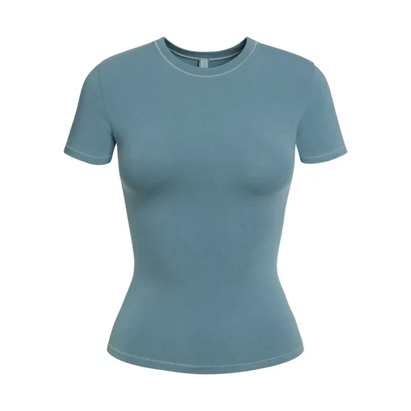 SKIMS Cotton Jersey T-Shirt - Kyanite - Image 3
