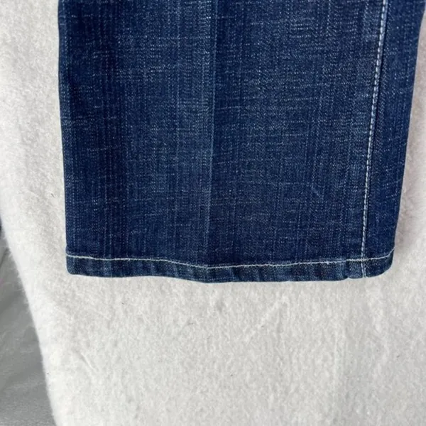 Hillard & Hanson Womens Jeans Size 6‎ Petite Faded Dark Wash Denim Bootcu… - Image 7