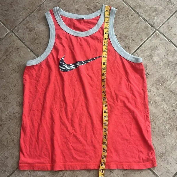 Nike Peach and Gray Athletic Tank Size‎ L - Image 4