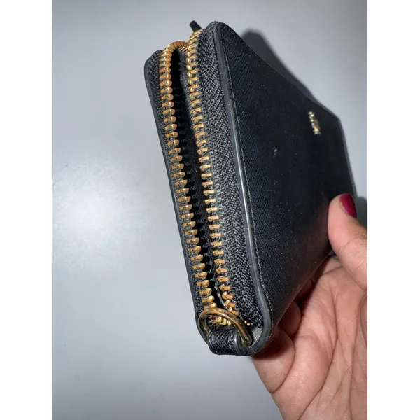 Tory Burch Black Emerson Zip‎ Passport Continental Wallet K - Image 11