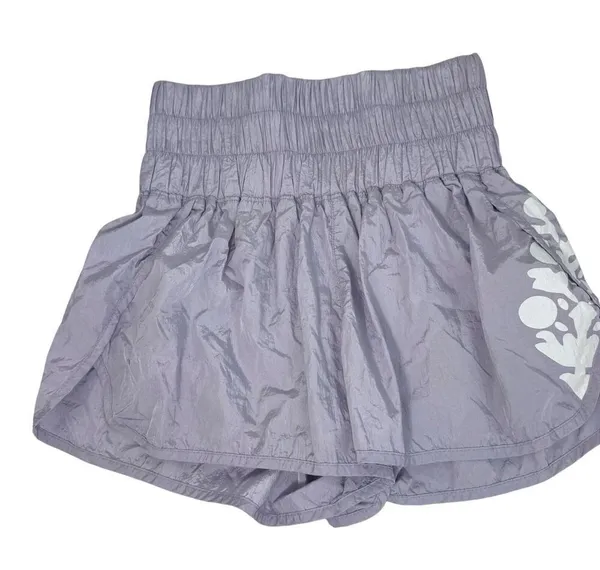 Free People The Way Home Logo Shorts purple size M runner - Image 2
