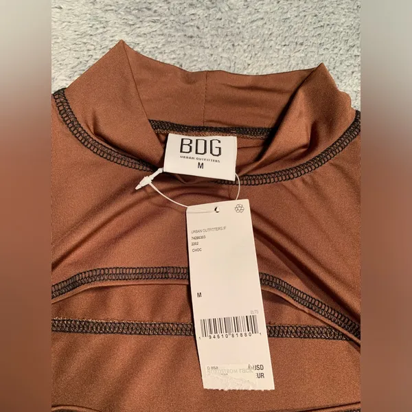 NWT BDG urban outfitters iets frans Brown Long Sleeve Top - Image 4