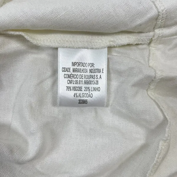 NWOT Farm Rio Linen Blend White Sleeveless Mini Dress Size L - Image 14