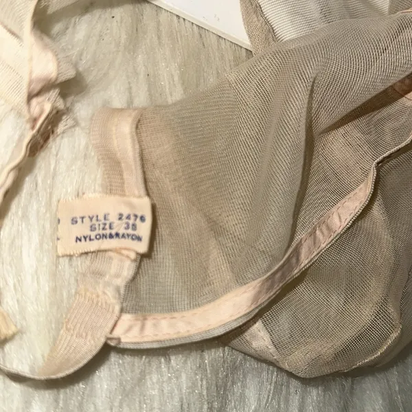 KLEINERTS vintage sheer Mesh Nude Bralette size 34 - Image 5