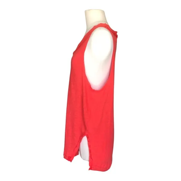 We The Free Free People Love Language Henley Tank Top Coral Sleeveless NWT Small - Image 8