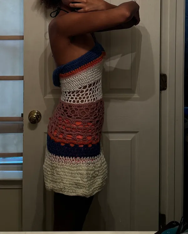 Multicolor Crochet Dress/coverup - Image 3