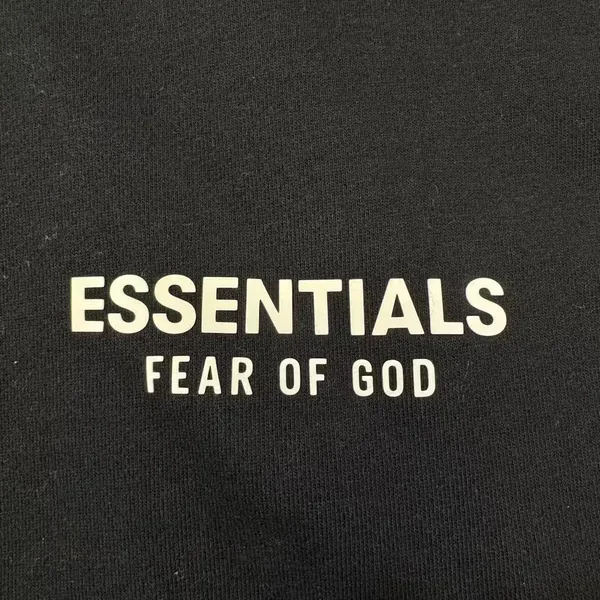 Essentials black hoodie Fw24 White lettering Xs - Image 3