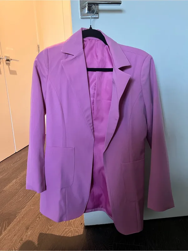 Women’s Pink Blazer Jacket Size M - Image 4