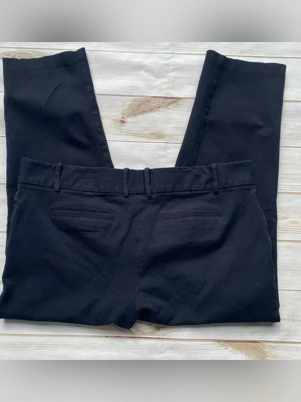 Ava & Viv black stretch crop ankle length slacks pants work going out winter 16W - Image 4