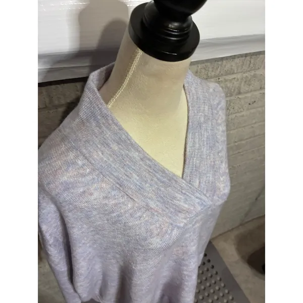 Stitchdrop Thistle Space Dye‎ Dolman Sleeve Crossover V-Neck Sweater Small NEW - Image 2