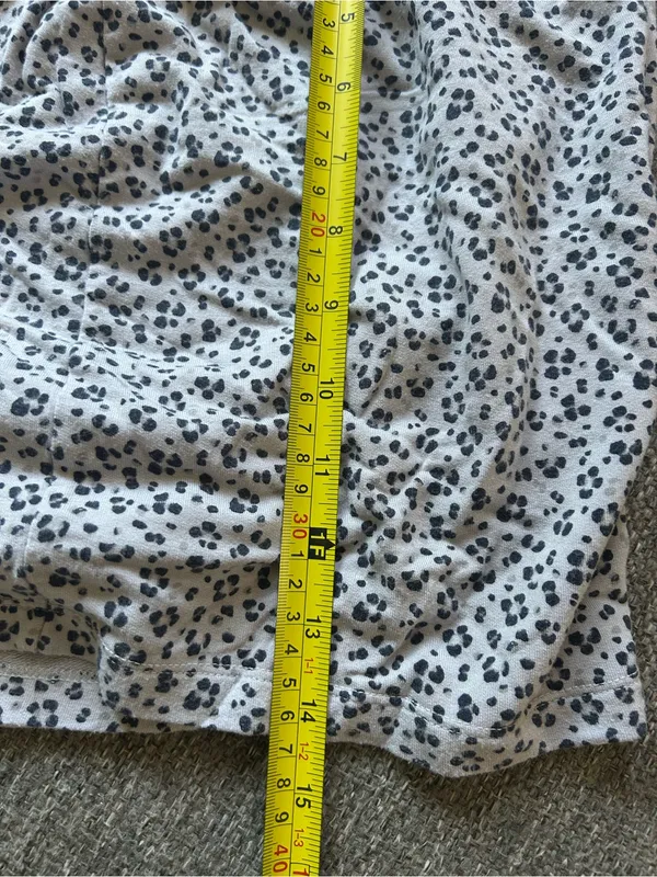 Gap Animal Print White & Black Lightweight Sleep Shorts w/elastic waist | Large - Image 8