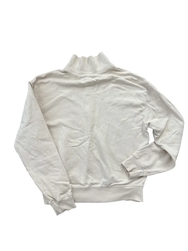 MATE the Label Fleece Quarter Zip Sweatshirt XS Bone - Image 3