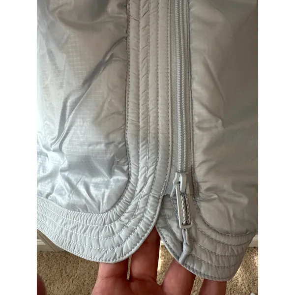Free People NWT Light As A Feather Packable Tunic Liner Ice‎ Grey Size M - Image 10