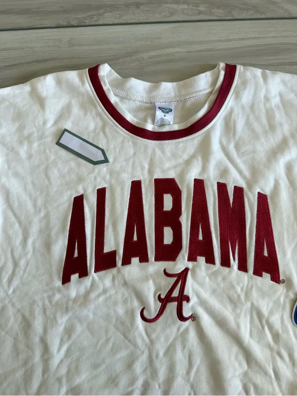 Concepts Sport Alabama Crimson Tide Long Sleeve Tee White Medium NWT - Image 10