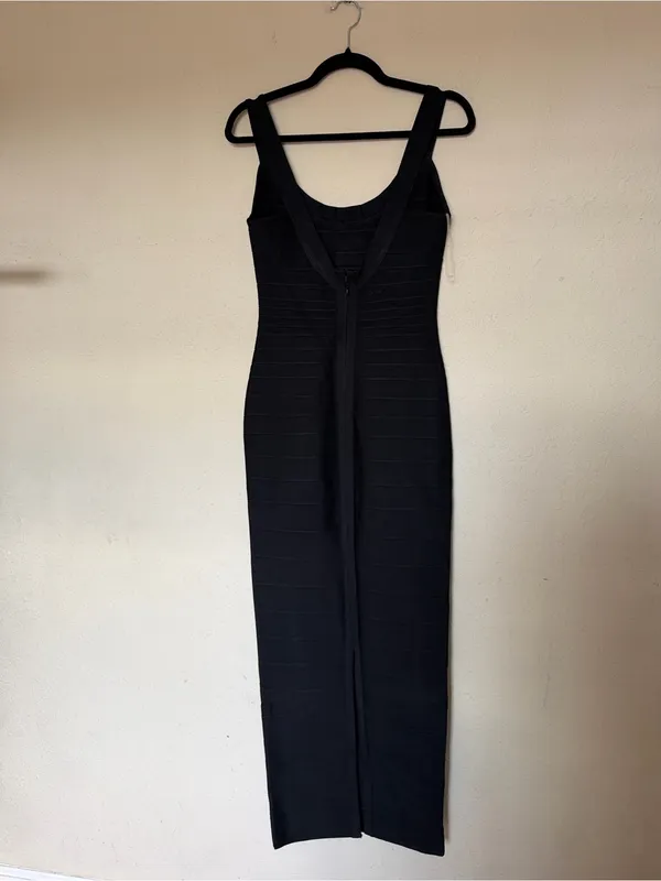 House of CB Black THE OG Black Bandage Maxi Dress size Large - Image 6