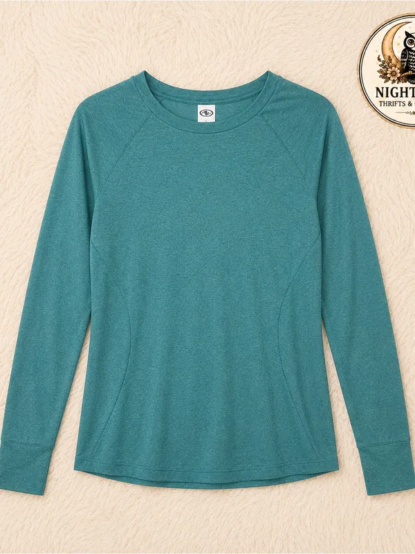 Long Sleeve athletic top ~ Size Large Crewneck ~ Soft Fabric - Image 4