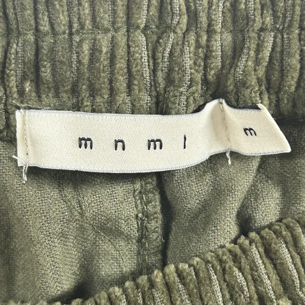 mnml Olive Corduroy Snap II Cargo Pants Men's Medium Green - Image 8