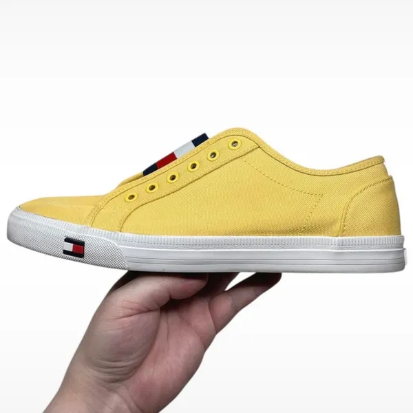 Tommy Hilfiger “Anni” Yellow Slip-On Sneaker Women’s Size 10M Preppy Designer - Image 13