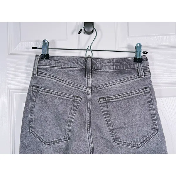 Abercrombie & Fitch 90s Straight Ultra High Rise Jeans Size 26(2) Gray Y2K Retro - Image 6