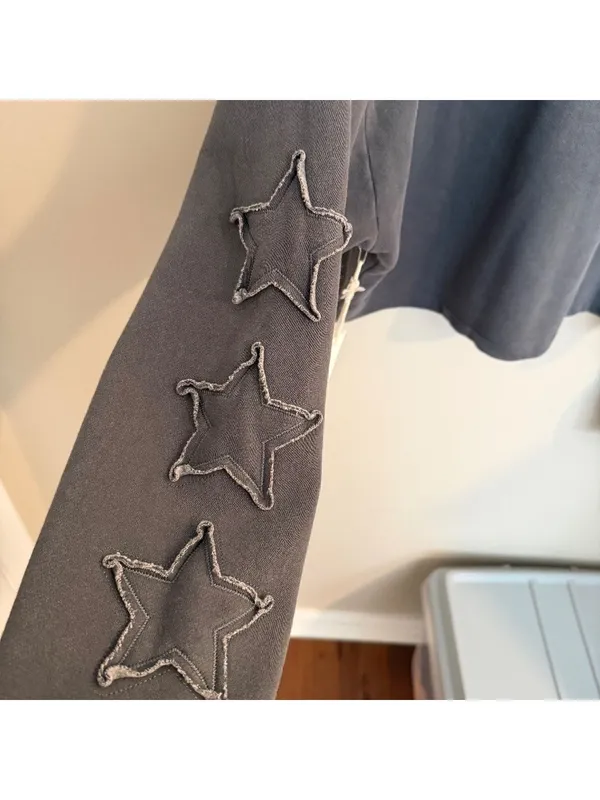 Vintage Havana Star Cropped Crewneck Sweatshirt - Image 5