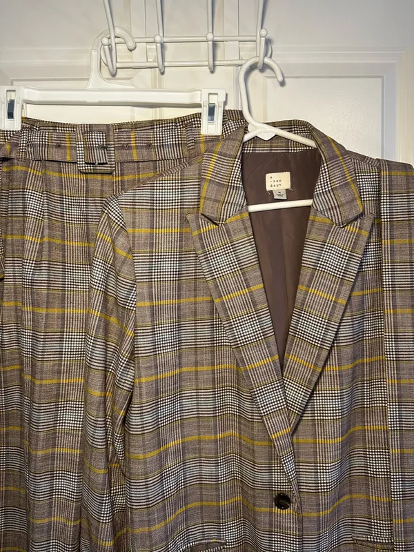 A New Day Plaid Pantsuit Set - Image 6
