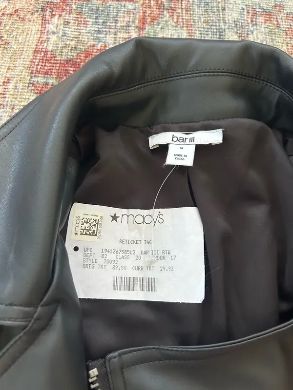 Bar III Leather jacket - Image 2