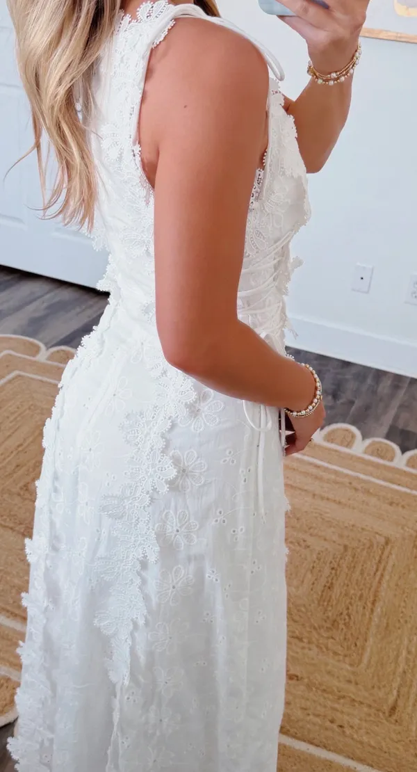 White Maxi Dress Altar'd State - Image 2