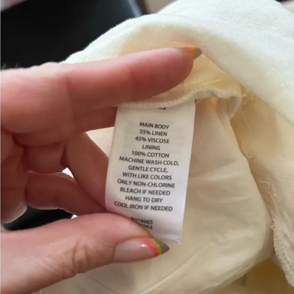 Treasure & Bond NWT Cream Button-Down Midi Skirt XXS Nordstrom - Image 4