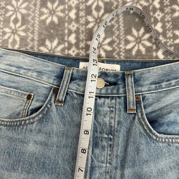 Aritzia Denim Forum The Joni High‎ Rise Loose Distressed Slouchy Size 29 x 29 - Image 12