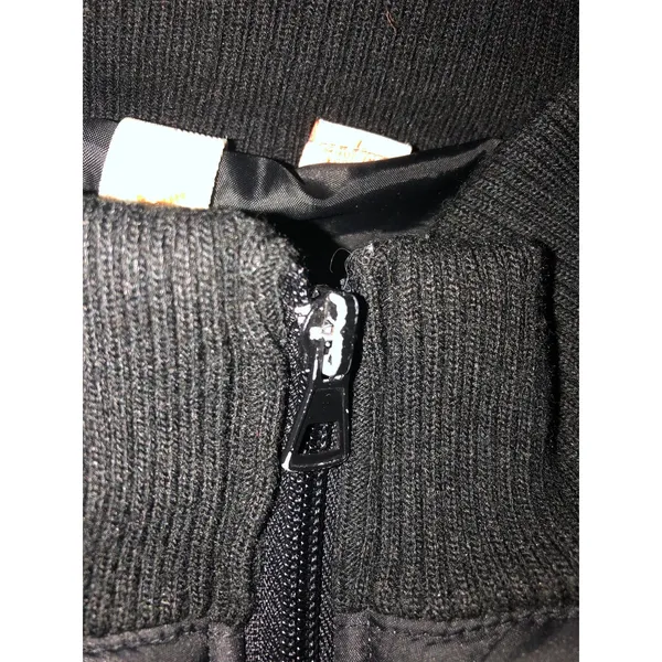 Matix Black Quilted Puffer Jacket Hooded Size M Streetwear Skater Punk Goth Y2K - Image 12