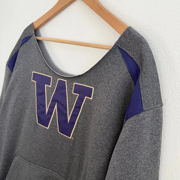 University of Washington Huskies Off the Shoulder Sweatshirt - Image 5