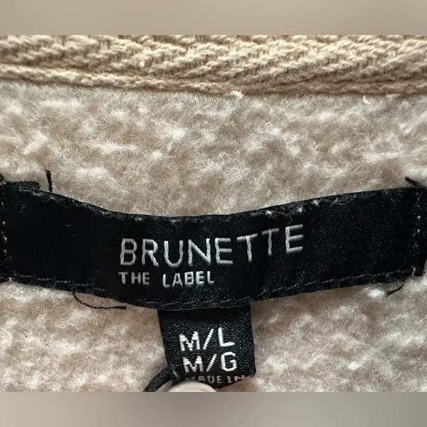 Brunette the Label Middle Sister Crewneck Sweatshirt leopard print size M/L - Image 5