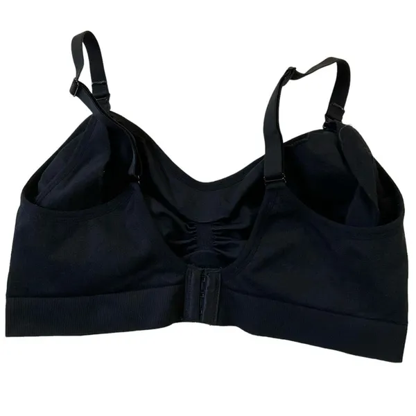 The Comfy Chyme Women Size XL Black Nursing Bra Stretch (10H-27) - Image 3
