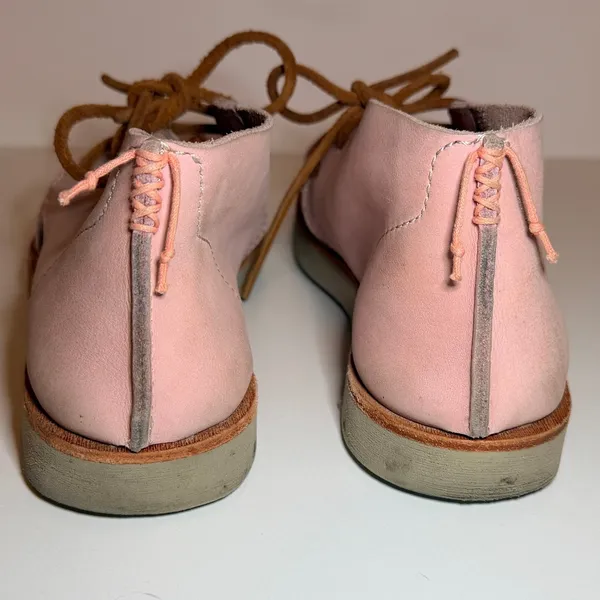 Satorisan Benirras Mid Astex Size 8/39 Leather Lace-Ups Pink Boho Lagenlook‎ - Image 4