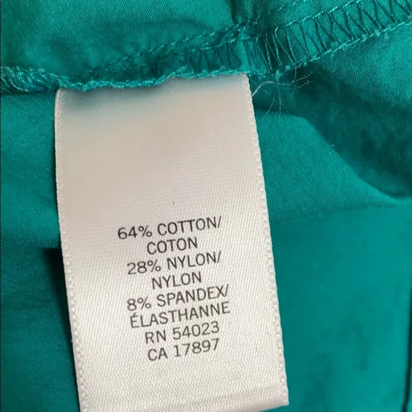 Banana Republic Teal Pleated Blouse Size Small - Image 6
