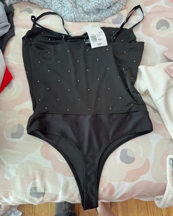Rhinestone Cami Bodysuit - Image 4