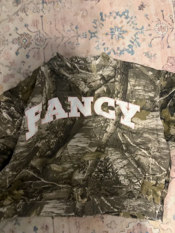 Shop Fancy camo mock neck Pink Size L - Image 2