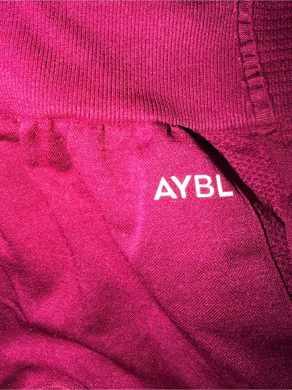 AYBL Balance Seamless Leggings Dark Red size S Workout - Image 3